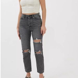 COPY - BDG urban black washed slim straight jeans